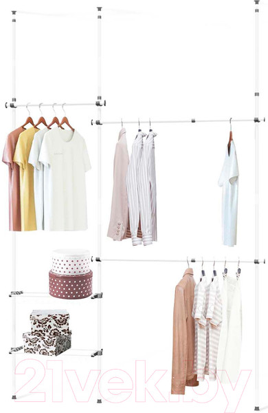 Изображение товара Стойка для одежды Sheffilton SHT-WR22 (белый)