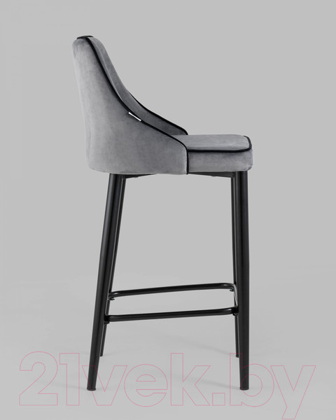 Изображение товара Стул барный Stool Group Коби / AV 434-H15/75-08(PP) (велюр серый)