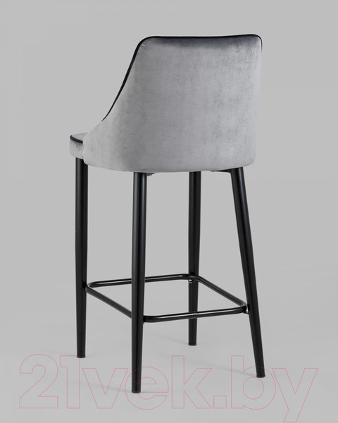 Изображение товара Стул барный Stool Group Коби / AV 434-H15/75-08(PP) (велюр серый)