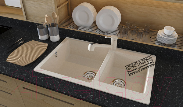 Изображение товара Мойка кухонная Ulgran U-505 (345 шоколад)