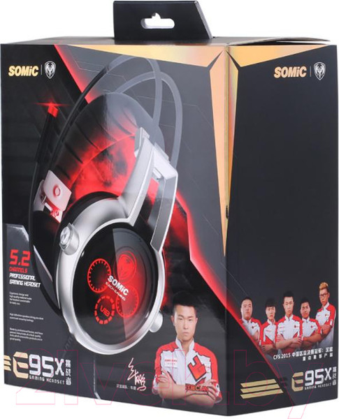 Изображение товара Наушники-гарнитура Somic E95X (черный)