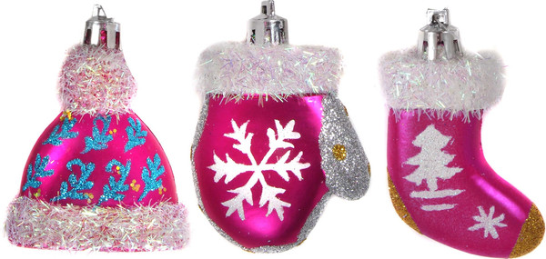 Изображение товара Набор елочных игрушек Волшебная страна Промо PRO3-P / 102144 (3шт)