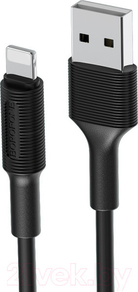 Изображение товара Кабель Borofone BX1 USB Lightning 1/50/200 (черный)
