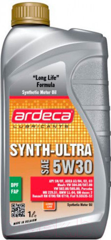 Изображение товара Моторное масло Ardeca Synth-Ultra 5W30 / P01231-ARD001 (1л)