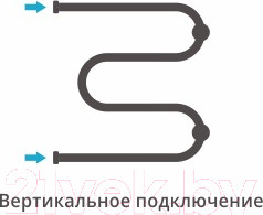 Изображение товара Полотенцесушитель водяной Сунержа М-образный 50x50 1" / 00-0008-5050 (2 полки)