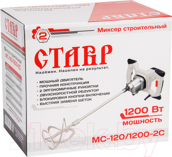 Изображение товара Дрель-миксер Ставр МС-120/1200-2С