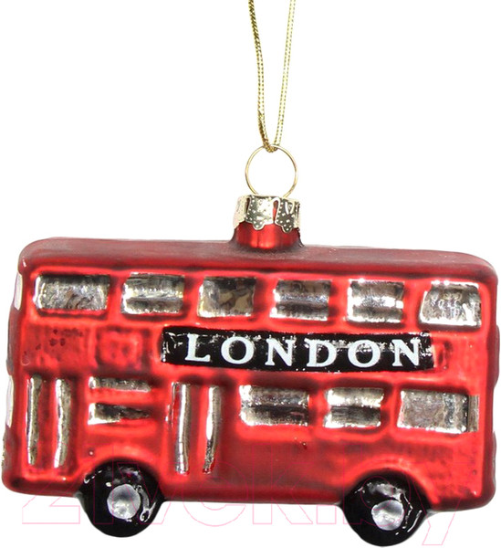 Изображение товара Елочная игрушка Gisela Graham Limited London Christmas Лондонский автобус / 01436