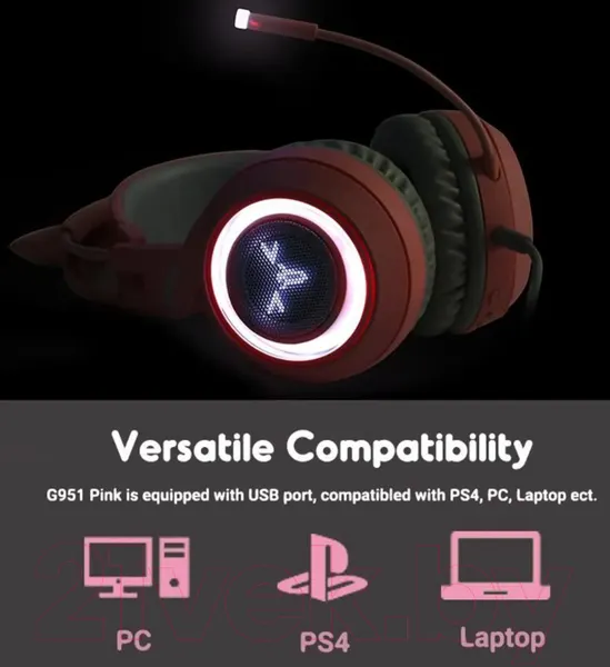 Изображение товара Наушники-гарнитура Somic G9517P (розовый)