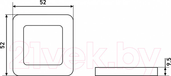 Изображение товара Накладка на цилиндр Аллюр АРТ ET-S1 ORB/CP (темная медь/хром)
