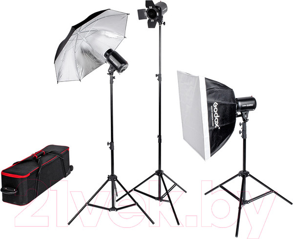 Изображение товара Комплект оборудования для фотостудии Godox E250-D / 26733