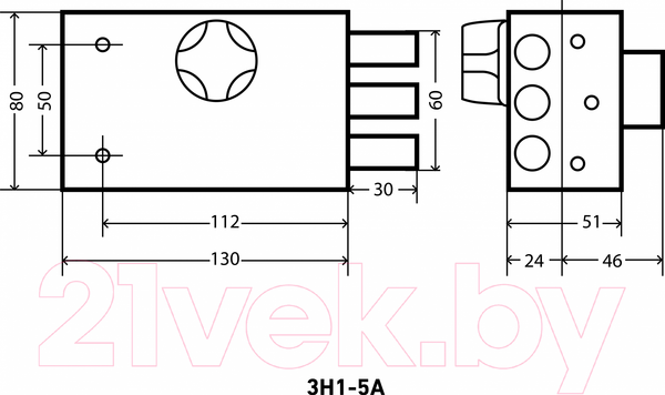 Изображение товара Замок накладной Аллюр ЗН 1-5А