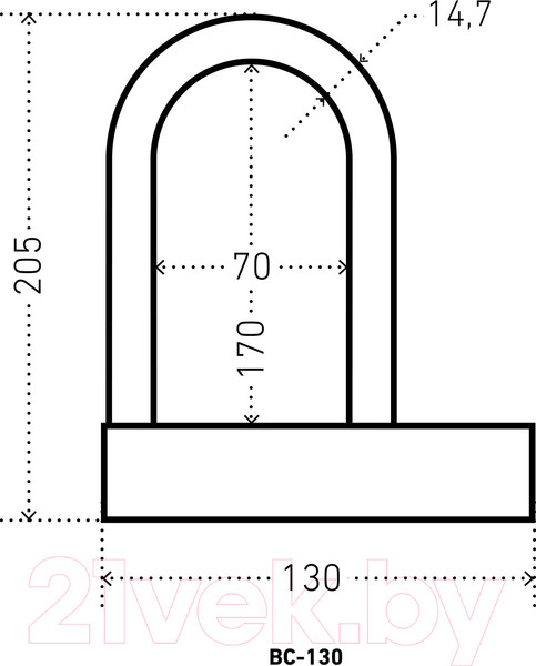 Изображение товара Замок навесной Аллюр ВС-130