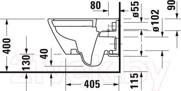 Изображение товара Унитаз подвесной Duravit 45770900A1