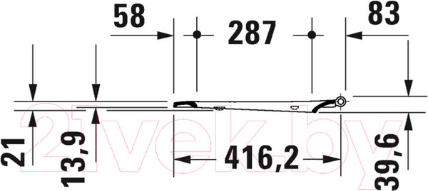 Изображение товара Унитаз подвесной Duravit 45770900A1