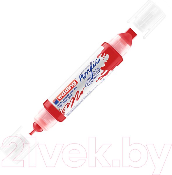Изображение товара Маркер художественный Edding 3D Double Liner / 3484902 (красный/транспортный)
