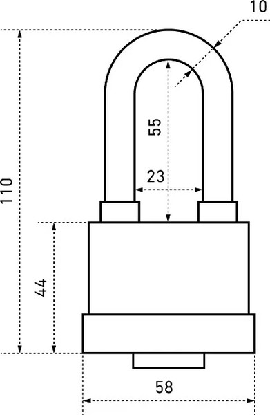 Изображение товара Замок навесной Аллюр ВС1С-50ПД