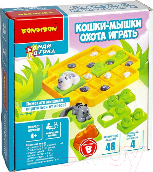 Изображение товара Развивающая игра Bondibon Кошки-мышки. Охота играть / ВВ5076