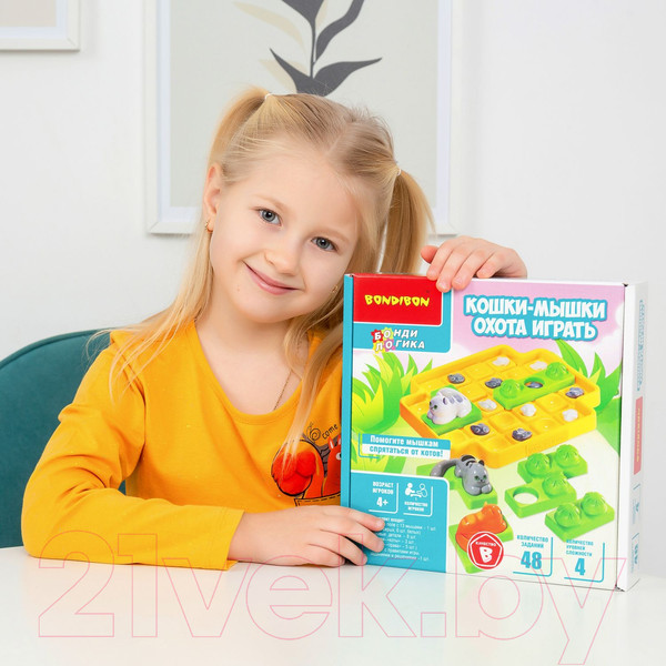 Изображение товара Развивающая игра Bondibon Кошки-мышки. Охота играть / ВВ5076