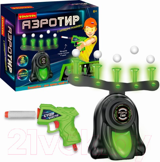 Изображение товара Набор игрушечного оружия Bondibon Аэро-тир / ВВ5288