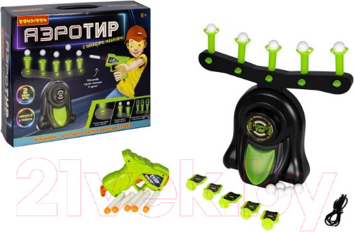 Изображение товара Набор игрушечного оружия Bondibon Аэро-тир / ВВ5288