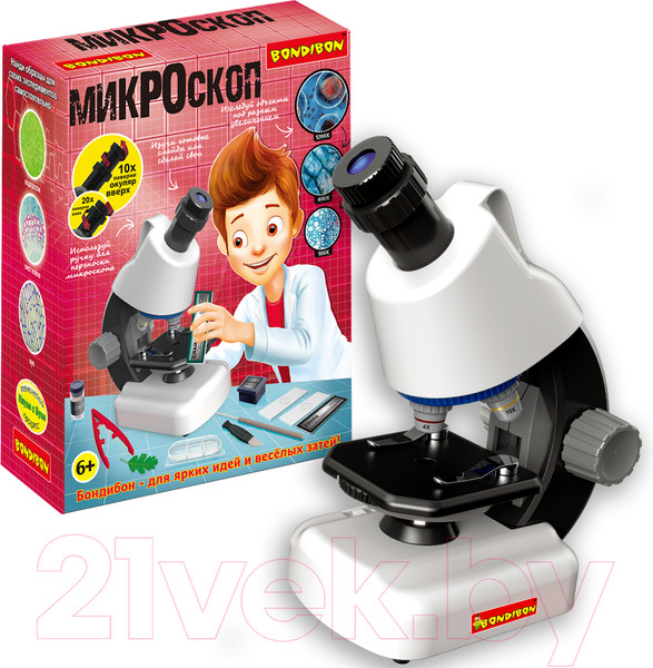 Изображение товара Микроскоп оптический Bondibon Французские опыты. Науки с Буки / ВВ5286