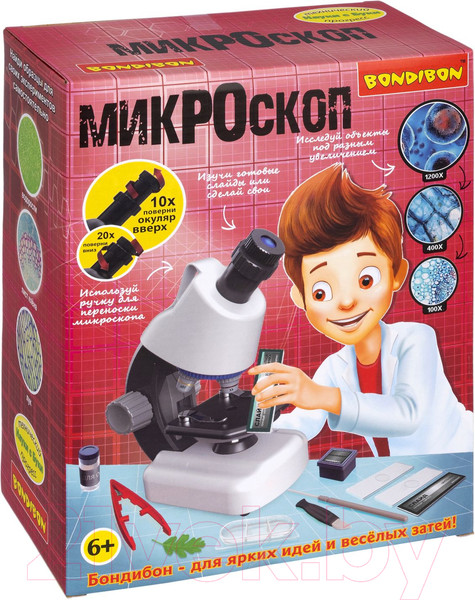 Изображение товара Микроскоп оптический Bondibon Французские опыты. Науки с Буки / ВВ5286