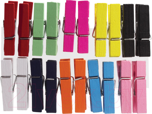 Изображение товара Набор прищепок декоративных Остров Сокровищ Классика / 661289 (20шт)