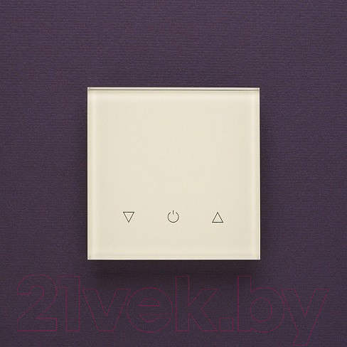 Изображение товара Выключатель DeLUMO Senso 1013 одноканальный трехклавишный сенсорный (белый жемчуг)