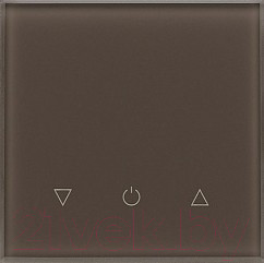 Изображение товара Выключатель DeLUMO Senso 7013 одноканальный трехклавишный сенсорный (натуральный коричневый)