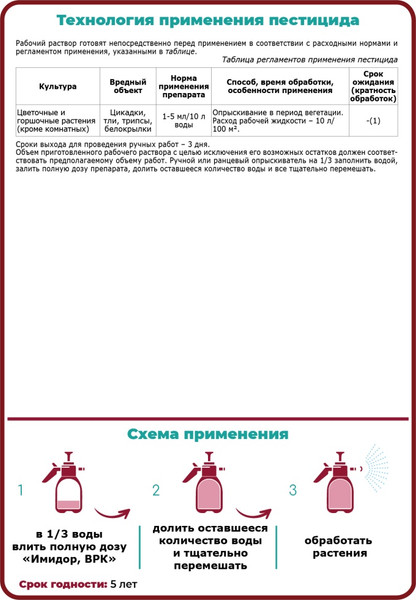 Изображение товара Инсектицид Щелково Агрохим Имидор ВРК Цветочный антивредитель (1.5мл)