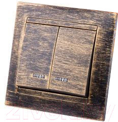 Изображение товара Выключатель TDM Лама SQ1815-0747 (старинная бронза)