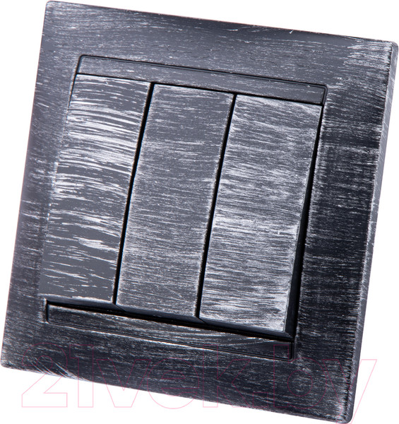 Изображение товара Выключатель TDM Лама SQ1815-0645 (старинное серебро)