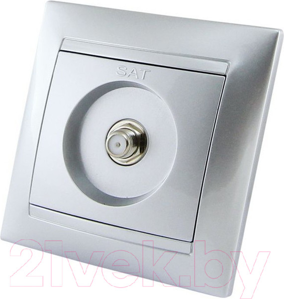 Изображение товара Розетка TDM Лама SQ1815-0221 (серебристый металлик)