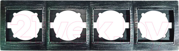 Изображение товара Рамка для выключателей и розеток TDM Лама SQ1815-0682 (старинное серебро)