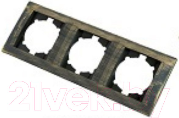 Изображение товара Рамка для выключателей и розеток TDM Лама SQ1815-0777 (старинная бронза)