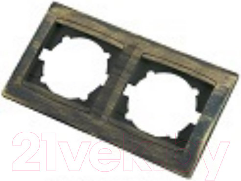 Изображение товара Рамка для выключателей и розеток TDM Лама SQ1815-0776 (старинная бронза)