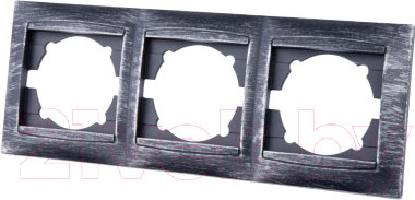 Изображение товара Рамка для выключателей и розеток TDM Лама SQ1815-0681 (старинное серебро)