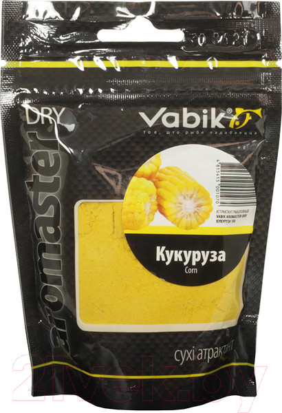Изображение товара Ароматизатор рыболовный Vabik Aromaster-Dry Кукуруза / 6730 (100г)