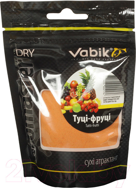 Изображение товара Ароматизатор рыболовный Vabik Aromaster-Dry Тутти-фрутти / 6610 (100г)