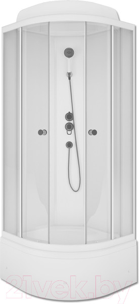 Изображение товара Душевая кабина МетаКам Classic V3 80x80x225 (прозрачное стекло)