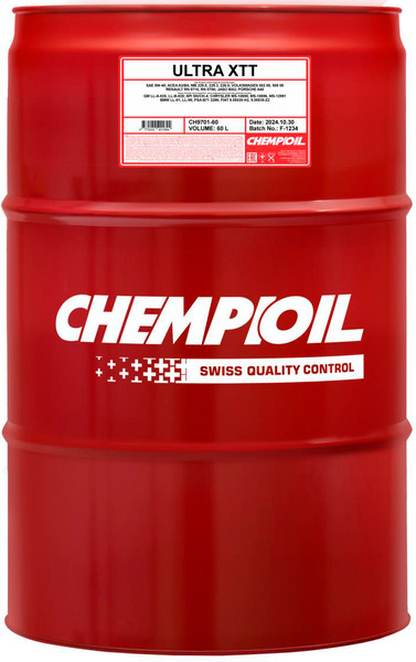 Изображение товара Моторное масло Chempioil Ultra XTT 5W40 SN/CF (60л)