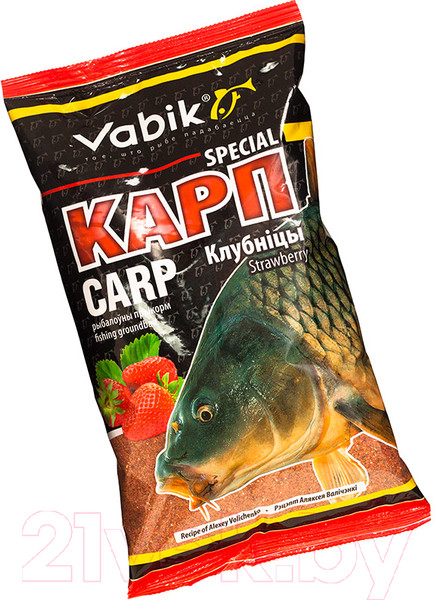 Изображение товара Прикормка рыболовная Vabik Special Карп Клубника / 6722 (1кг)