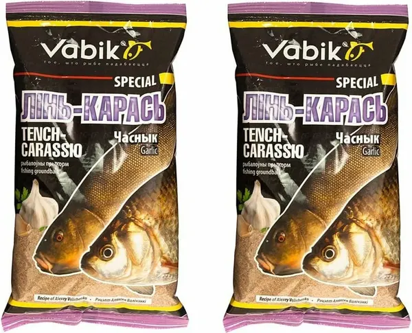 Изображение товара Прикормка рыболовная Vabik Special Линь-карась Чеснок / 6713 (1кг)
