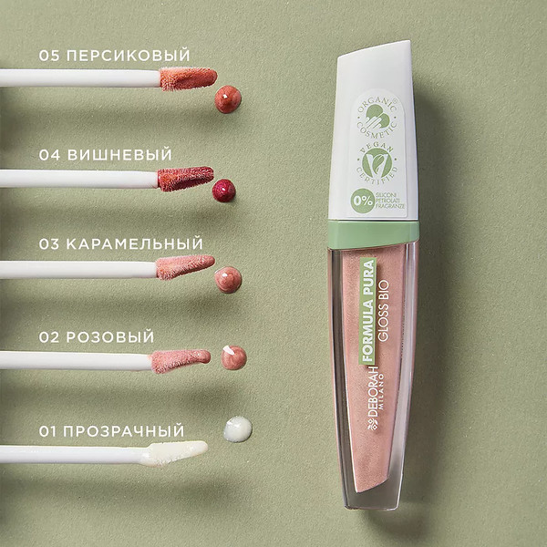Изображение товара Блеск для губ Deborah Milano Formula Pura Gloss тон 02