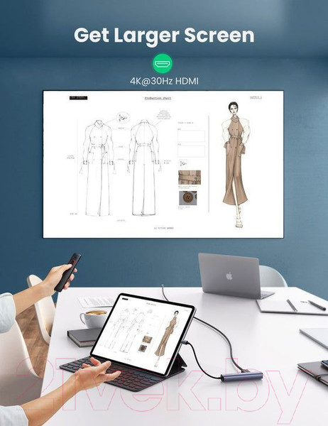 Изображение товара USB-хаб Ugreen CM418 / 10919