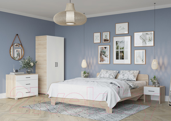 Изображение товара Каркас кровати Горизонт Мебель Victor (сонома)