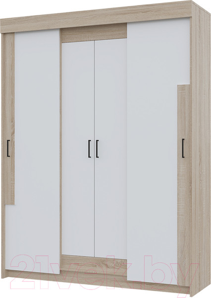 Изображение товара Шкаф-купе Горизонт Мебель Victor 1.6 (сонома/белый)