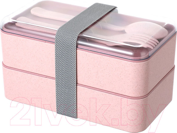 Изображение товара Набор для ланча Miniso Bento Box / 1971 (розовый)