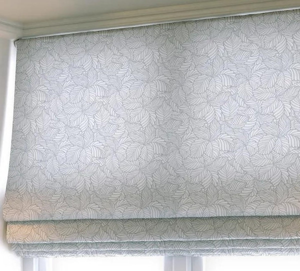 Изображение товара Римская штора Jalux Скандинавский лист 0467/2 45x170 (серый)
