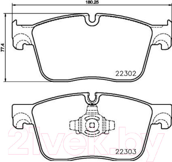 Изображение товара Тормозные колодки Brembo P36031